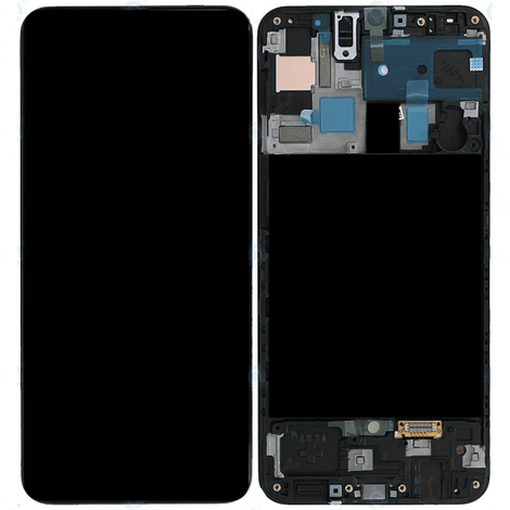 Ecran pour Samsung A50 SM-505F Noir avec cadre