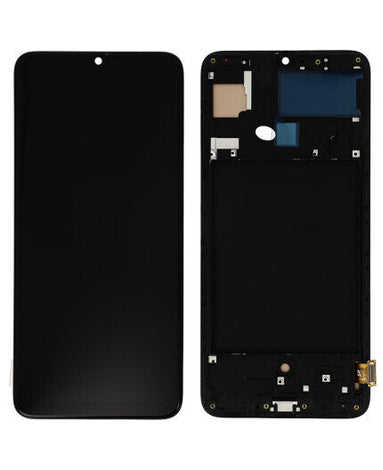 Ecran pour Samsung A70 SM-705F Noir avec cadre
